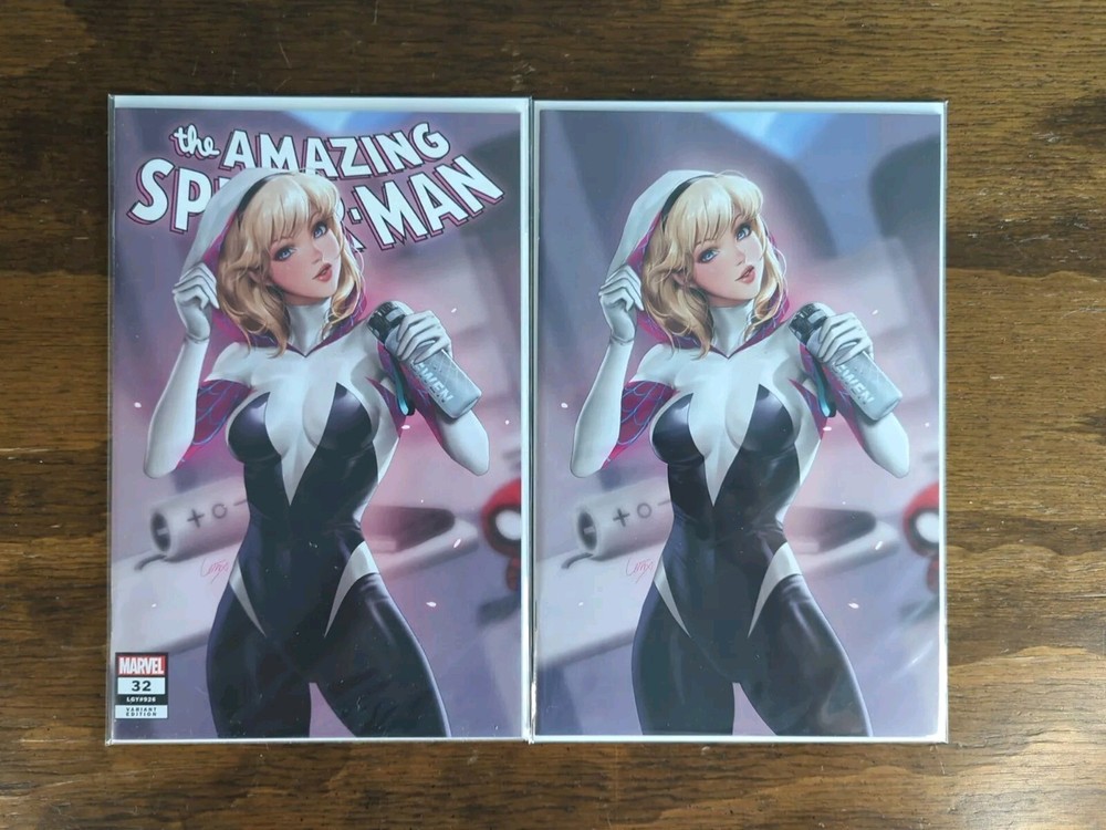 Amazing Spider-man #32 LEIRIX LI VIRGIN Variant + Trade COMIC Two Pack Marvel