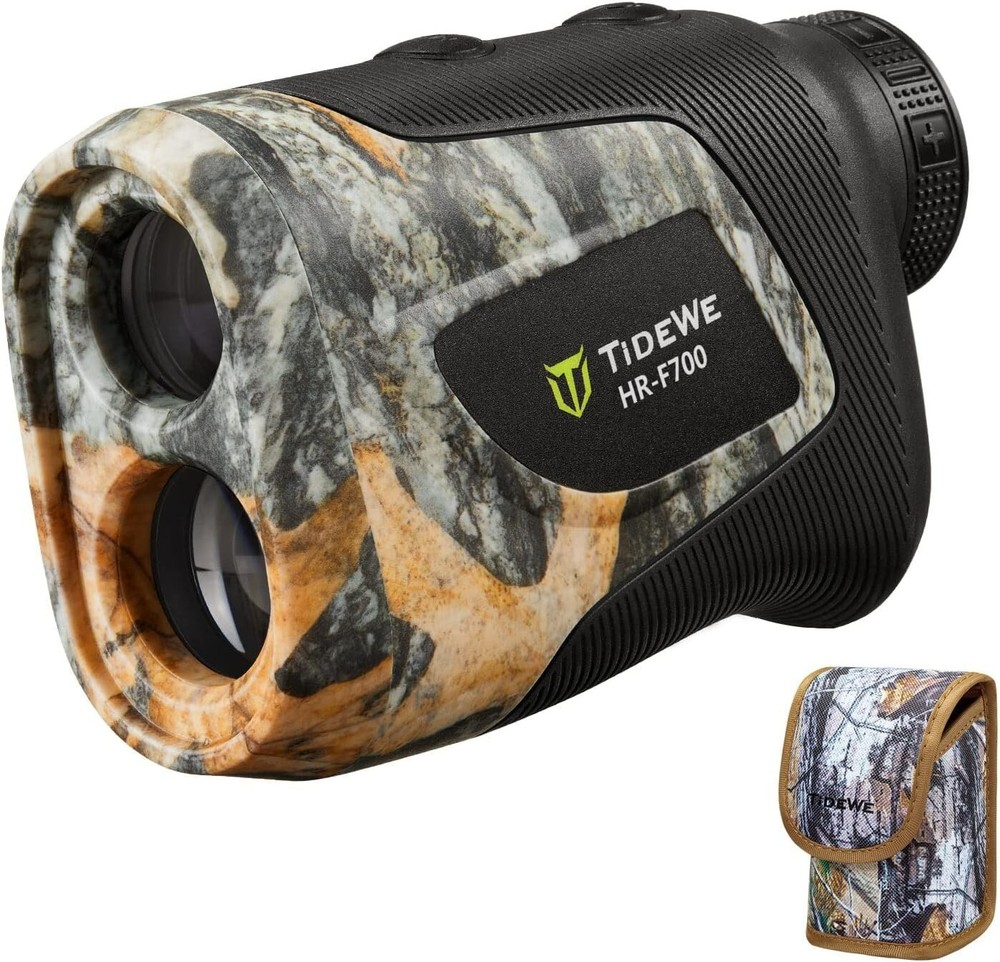 Hunting Rangefinder with Rechargeable Battery, 700Y Camo Laser Range Finder 6X
