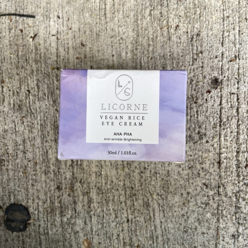 Licorne Vegan Rice Eye Cream for Dark Circles & Puffiness 1.01 fl oz