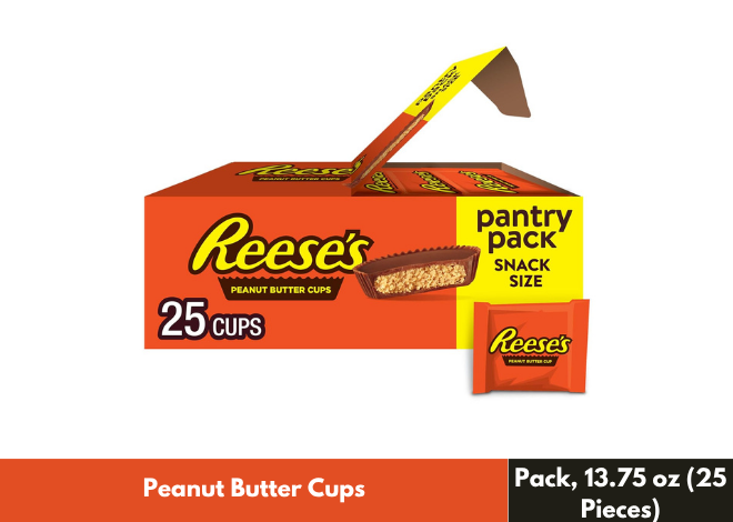 REESES Milk Chocolate Peanut Butter Cups Snack Size Pantry Pack 13.75 oz