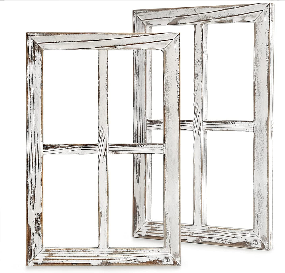 Rustic Wall Decor-Home Decor Window Barnwood Frames -Room Decor for Home or O...