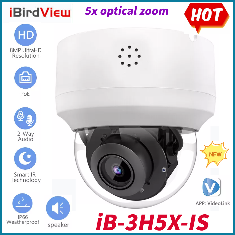 Compatibility Hikvision 8MP 5x Zoom PTZ POE Security IP Camera 4K for NVR System