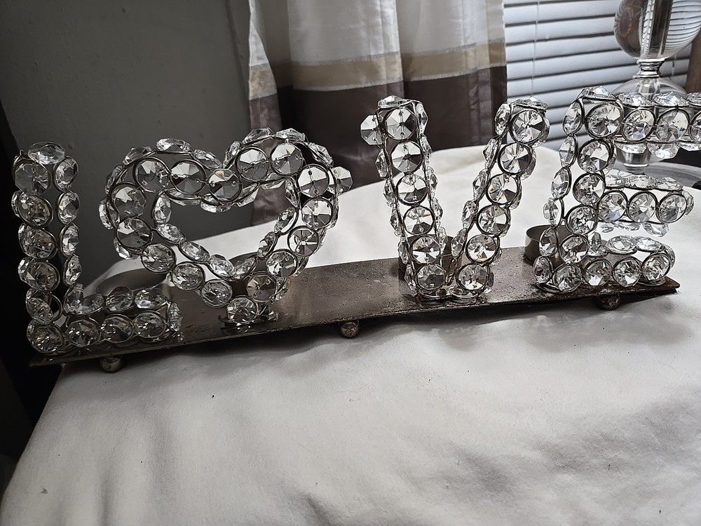 Love Votive Candle Holder - Holds 4 Candles for a Stunning Display