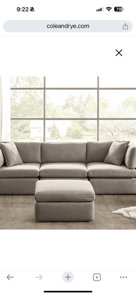Cole & Rye 4 Piece Sofa Set