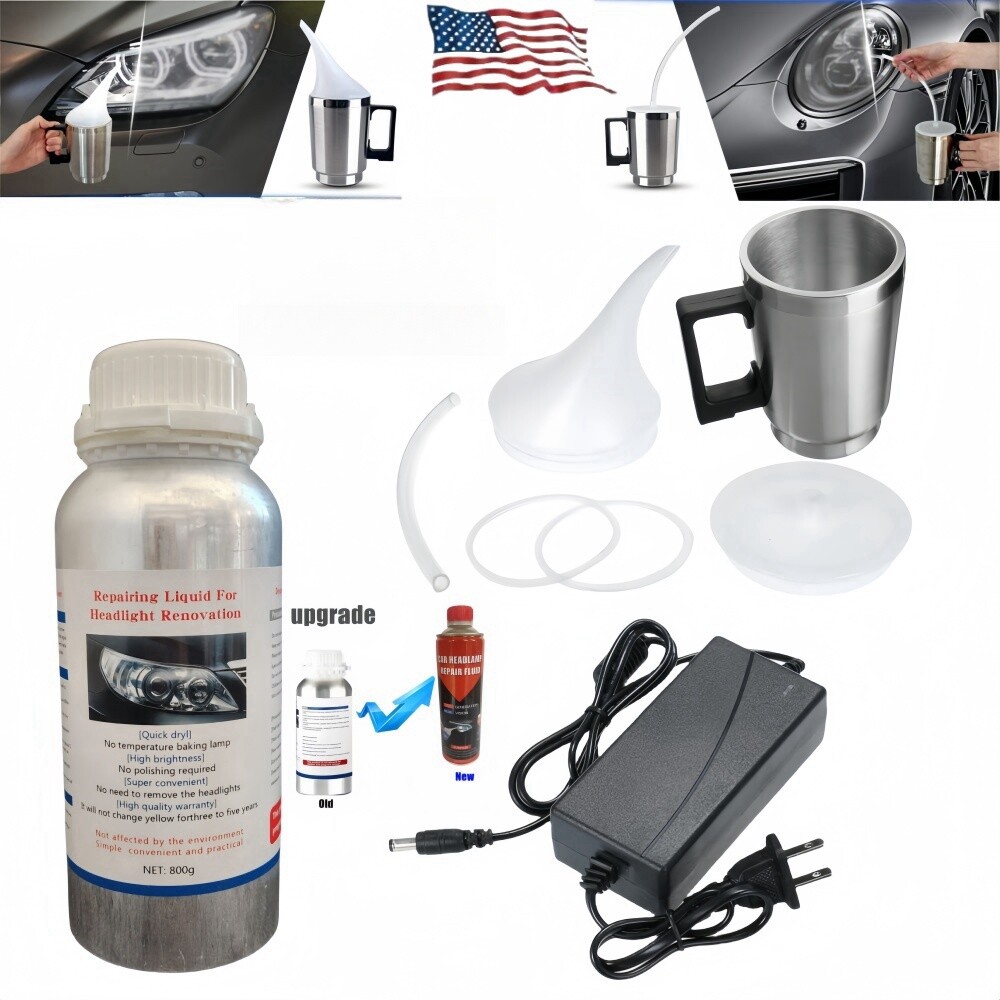 800ml Pro Car Headlight Restoration Kit Car Headlight Repair Tool Liquid Polish
