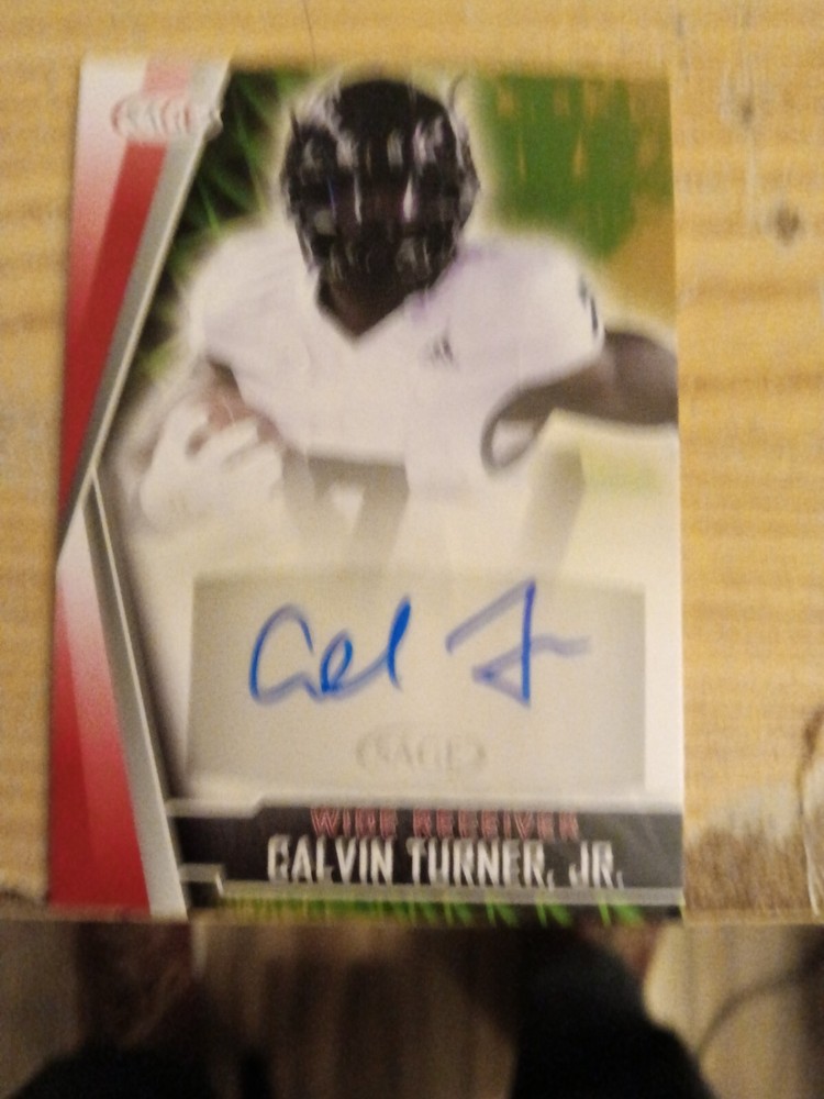 2022 SAGE High Series - Autographs Red #A-CTJ Calvin Turner, Jr. (AU, RC)