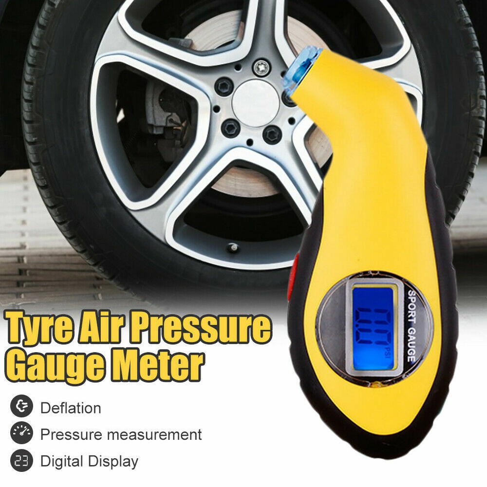 Digital LCD Tire Pressure Gauge for Car Truck PSI Meter Tester-image