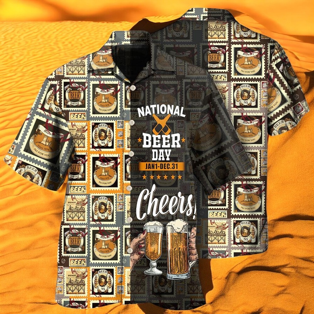 National Beer Day Cheers Hawaiian Shirt