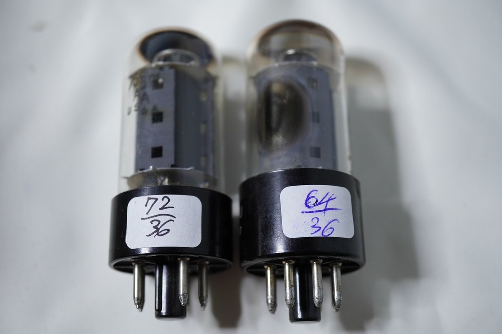 Matched Pair of RCA and Harman Kardon 7591A Vacuum Tubes – Tested Strong