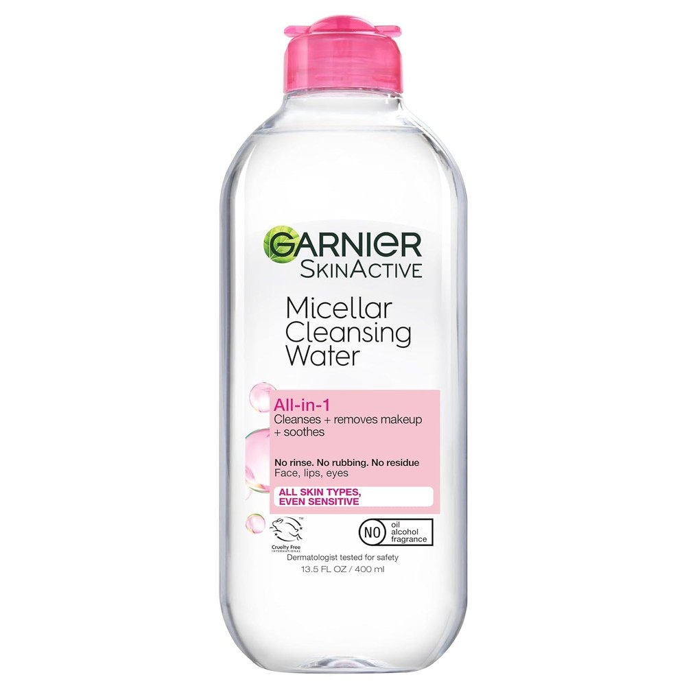 Garnier Micellar Water, Hydrating Facial Cleanser & Makeup Remover, 13.5 Fl Oz