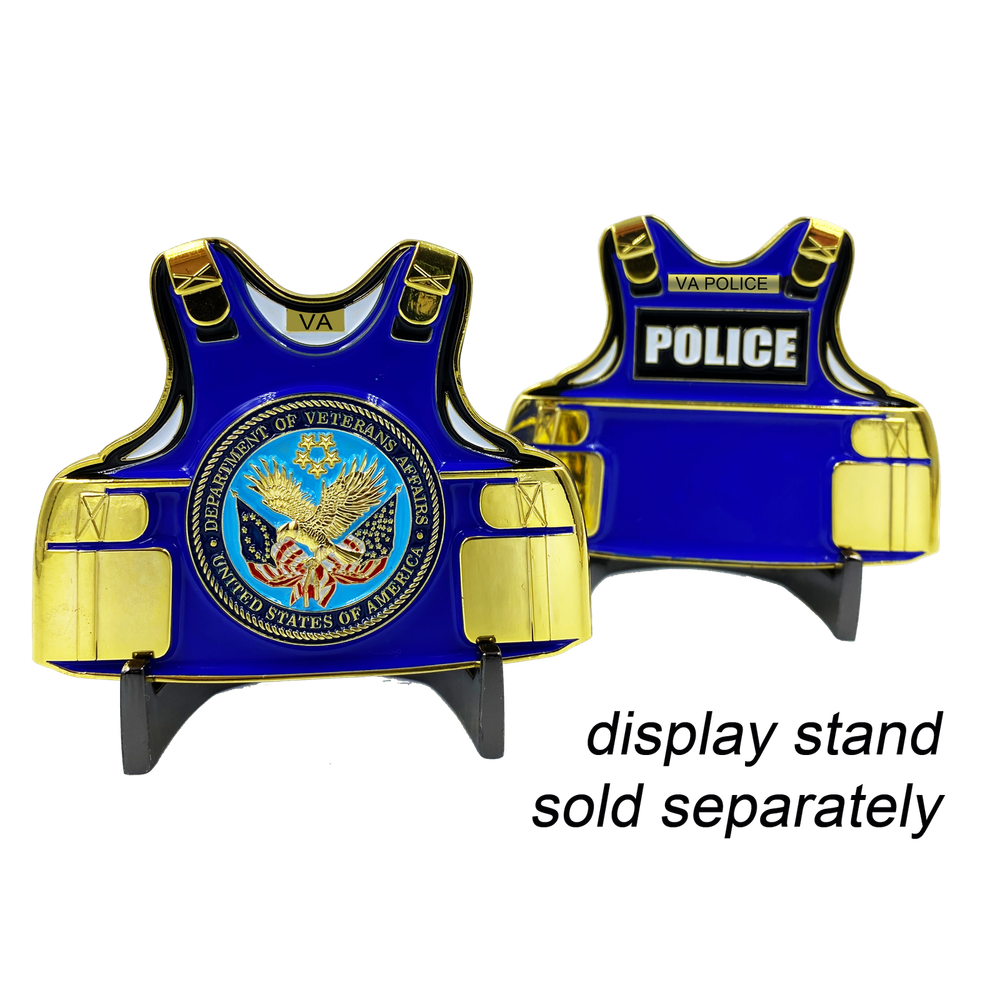 VA Police Body Armor Challenge Coin Veterans Affairs Medallion K-023