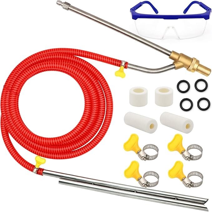 Pressure Washer Sandblasting Kit, 5000 PSI Wet Sandblaster Attachment, Power ...
