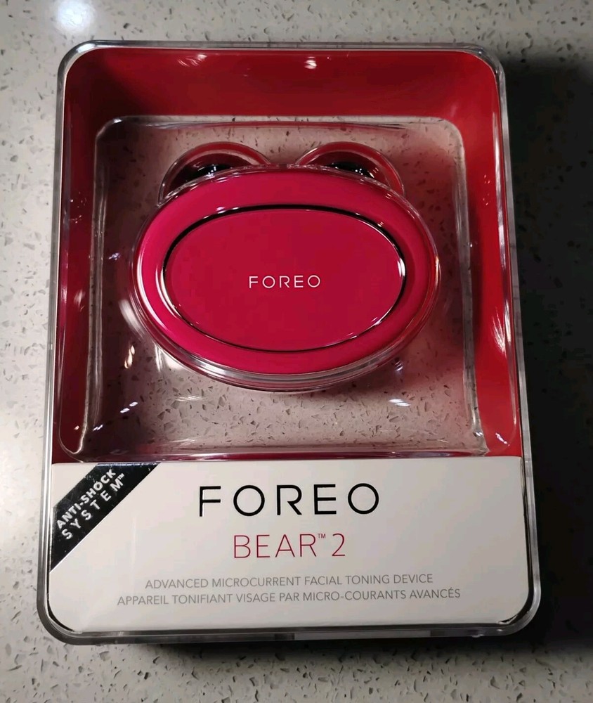 FOREO BEAR 2 Advanced Microcurrent Facial Toning Device Fuchsia BRAND NEW