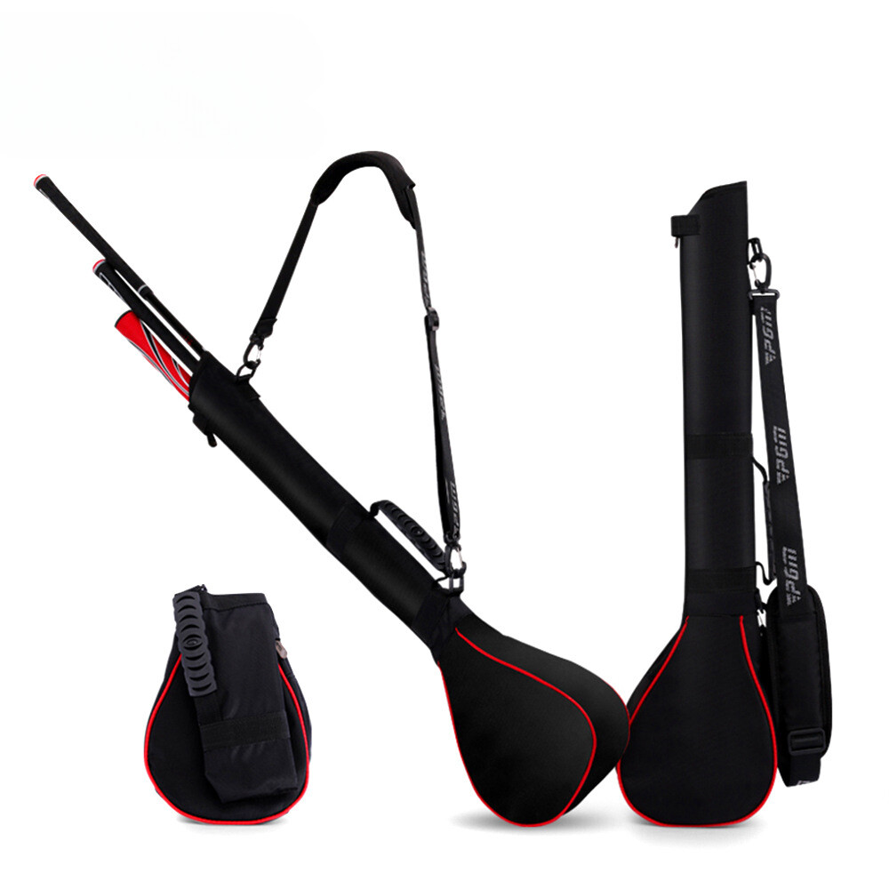 Foldable Golf Gun Bag Mini Soft Golf Club Bag w Adjustable Strap Practice