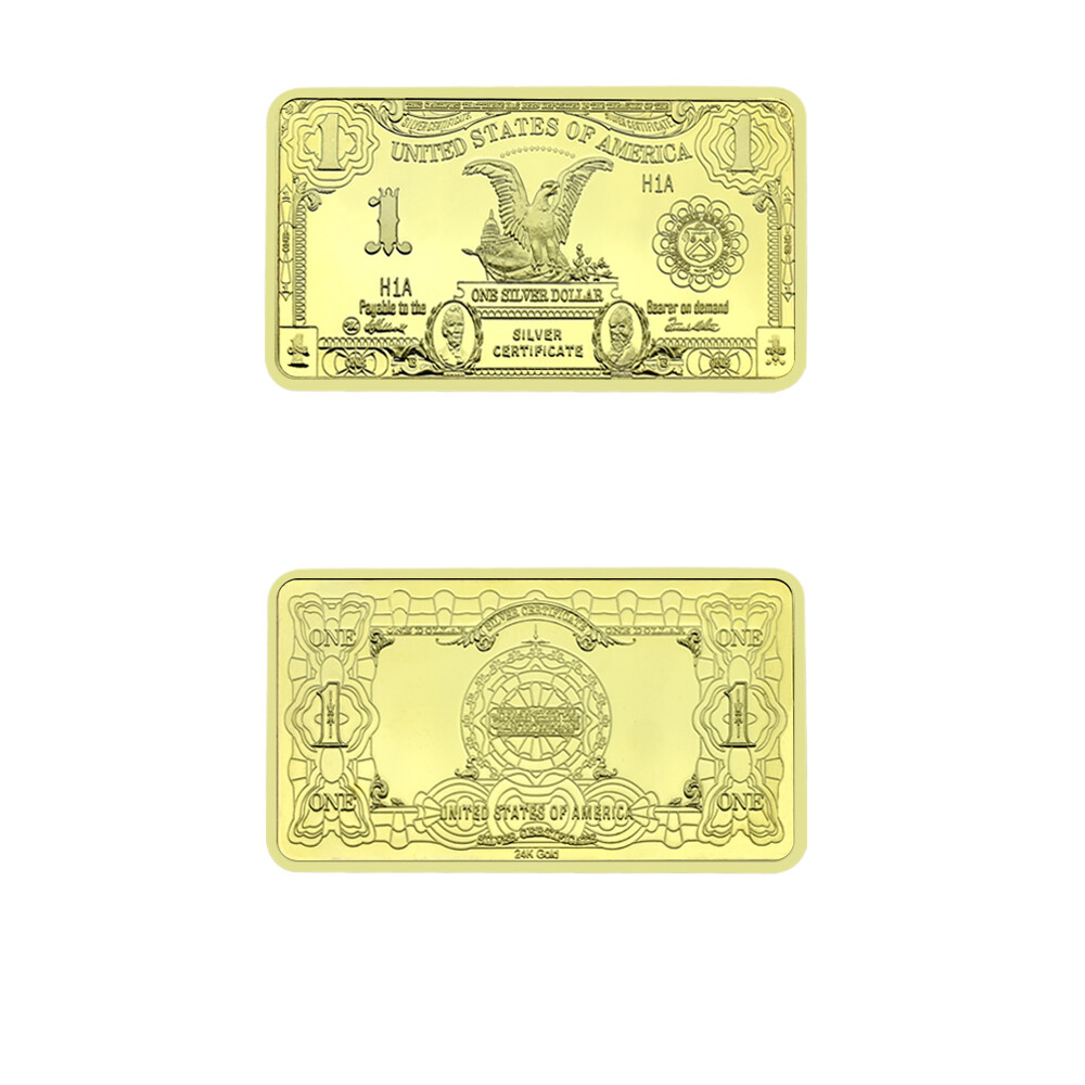 Us 1 Dollor Gold Metal Coin Holiday Gift Business Gift Challenge Coin