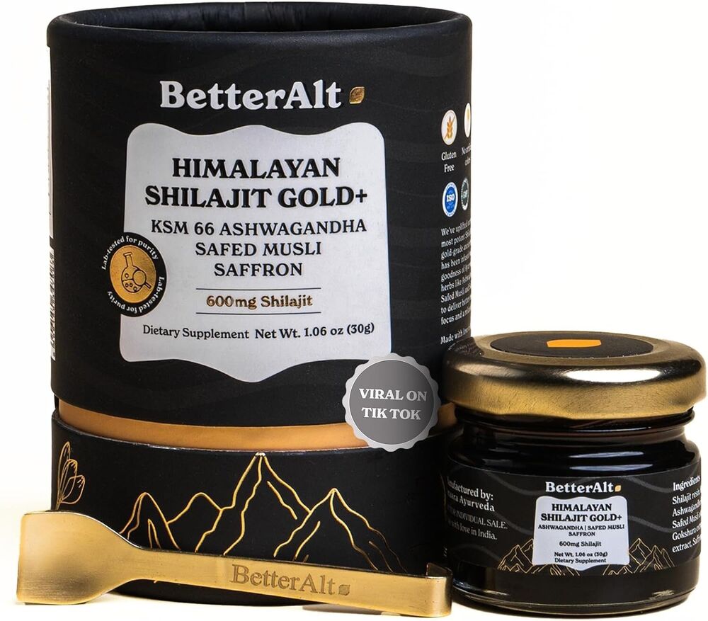 Authentic Shilajit Gold - 30g Vegan Supplement for Enhanced Performance