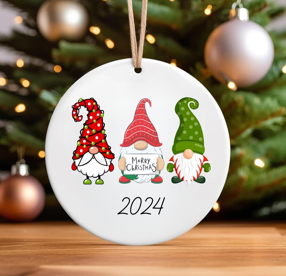 Gnomes Christmas Tree Ornament Merry Christmas Ornaments 2024 Christmas Tree