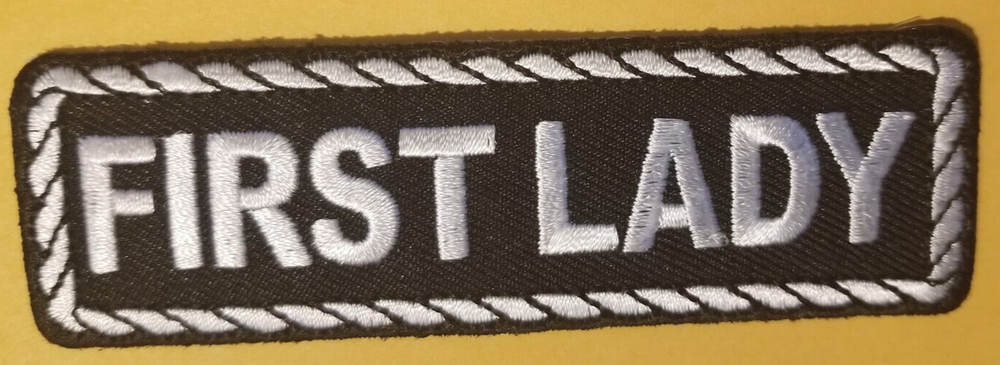 FIRST LADY Club Officer Embroidered Patch Worldwide shipping