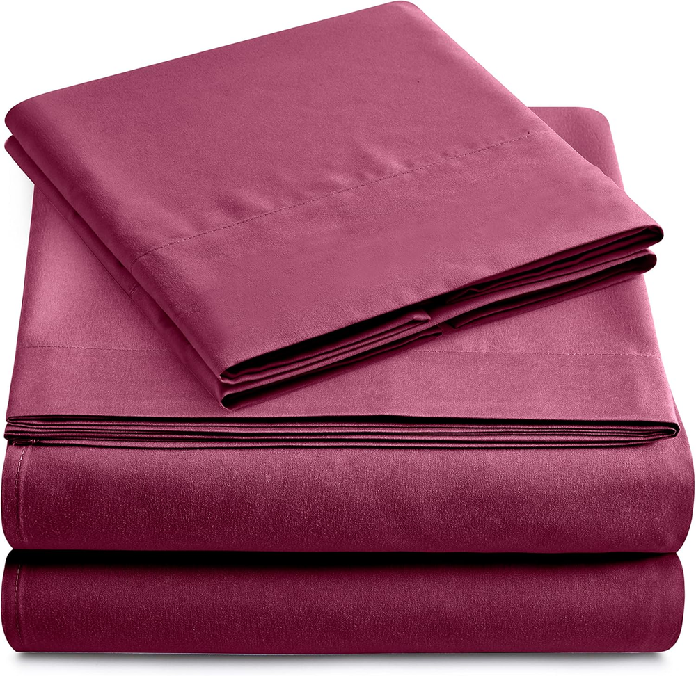 Home - Twin Size Bed Sheet Set - Luxurious Feeling - 2000 - Breathable & Cooling