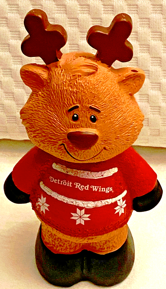 Detroit Red Wings Team Reindeer Figure by Forever Collectibles NHL Christmas