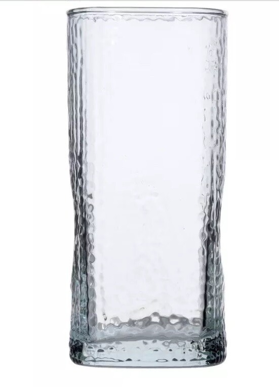 Set of 4  of   Brand-Name Textured Glass Coolers   18 oz. 4 Vasos