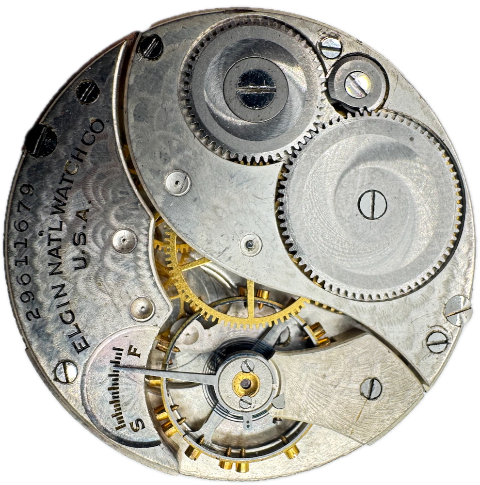 Antique Elgin 12 Size Mechanical Pocket Watch Movement Grade 301 Repair or Restoration