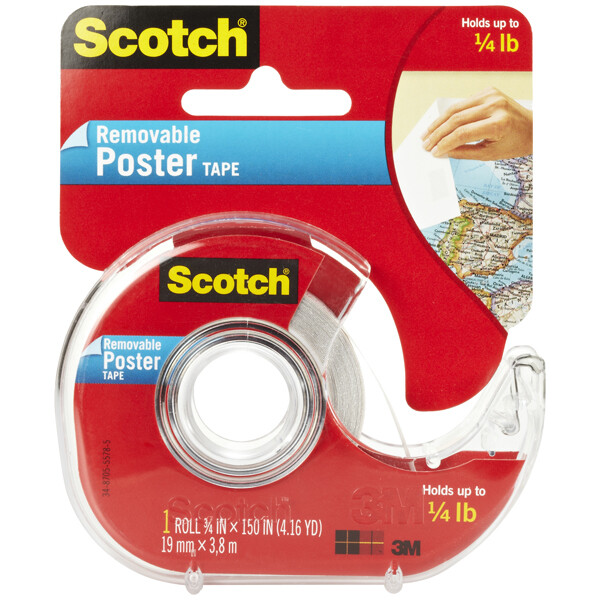 Scotch Removable POSTER TAPE - 1 Roll - .75