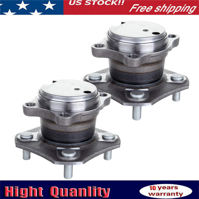 2007-2012 Nissan Sentra 2.0L ABS Rear Wheel Bearing and Hub Assembly - Pair