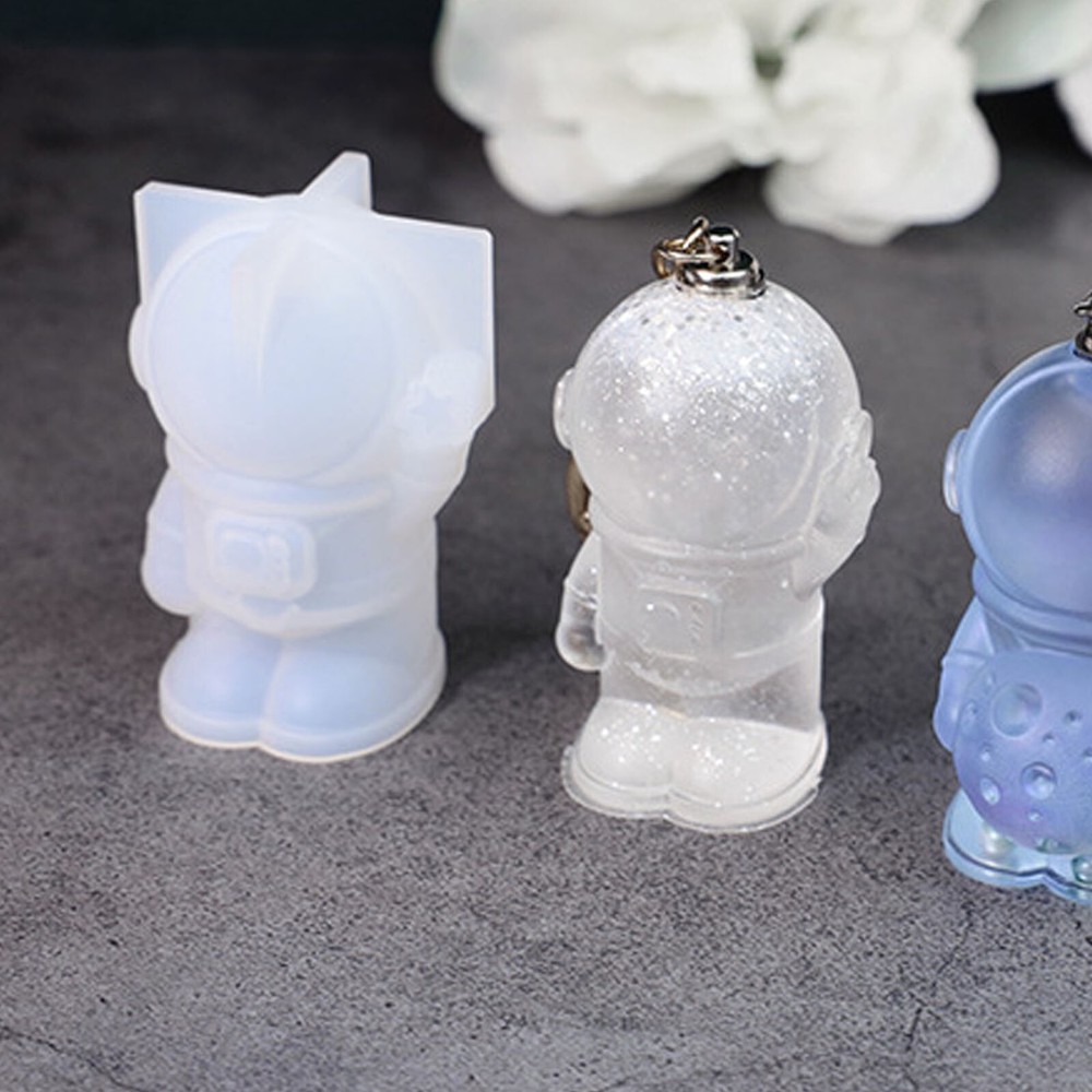 Spaceman Epoxy Mold Silicone DIY Holding Moon Cute Multifuntional Resin Casting