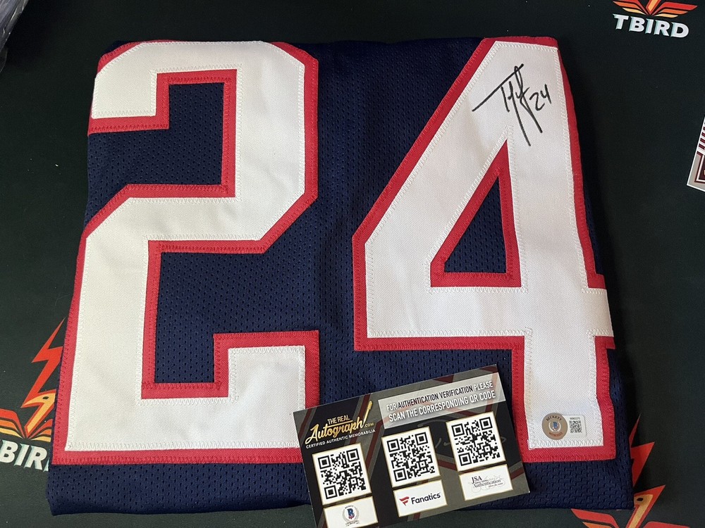 Patriots TY LAW Autographed Custom Jersey Beckett PERFECT FOR FRAMING!