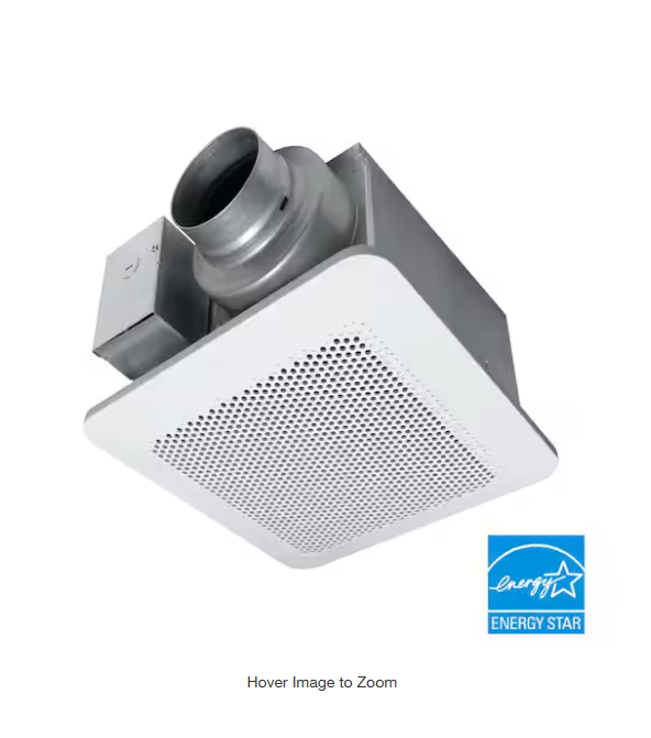 Panasonic Whisper Choice DC Pick-A-Flow 80-110 CFM Bathroom Ceiling Exhaust Fan