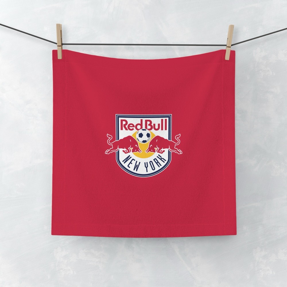 new york red bulls fc face Towel back white mls towels football club 33x33cm