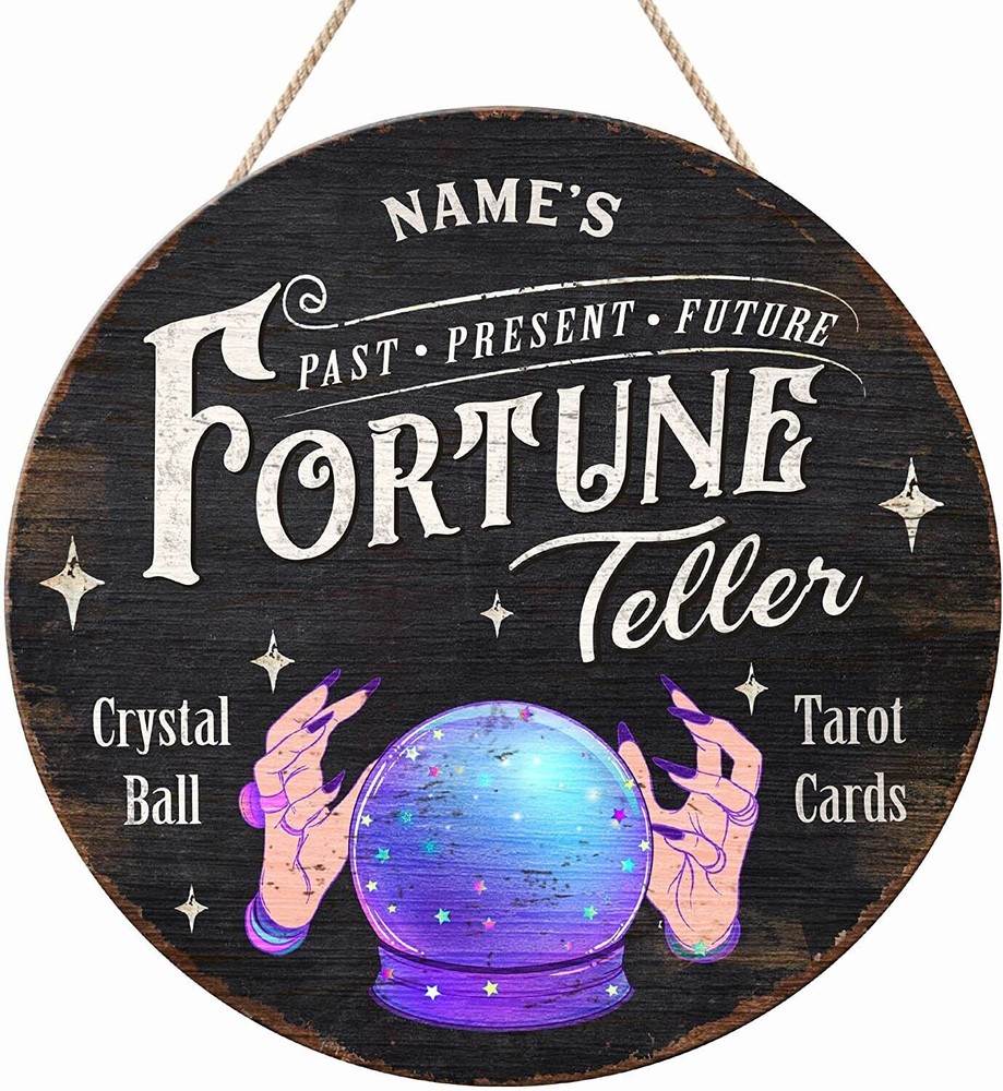 Personalized Halloween Printed Wooden Signs, Custom Wicca Witches Art Wall Decor