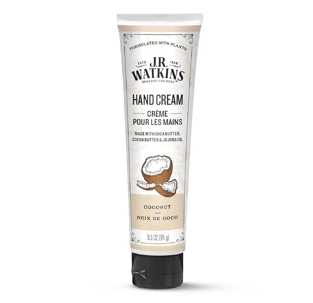 J.R. Watkins Hand Cream ~ 3.3 oz. COCONUT & HONEY - Free Shipping! *98% Natural