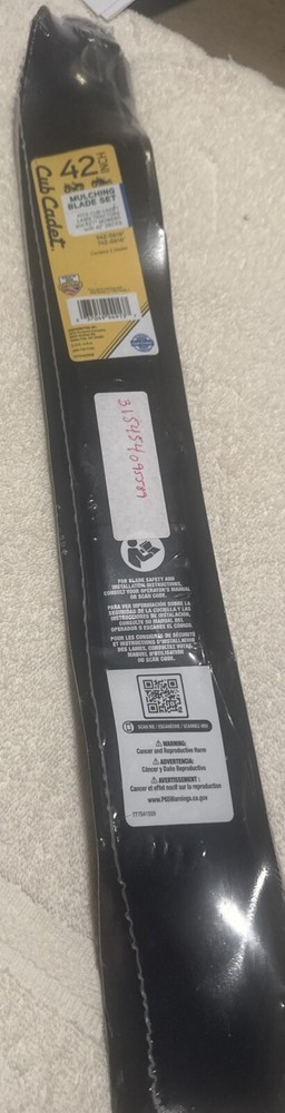(2-Pk) Cub Cadet Blade for 42