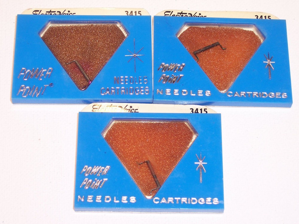 Electro-Voice 3415 Replacement for Webster F-14 NOS Needle Stylus 3-Pack Free Shipping-image