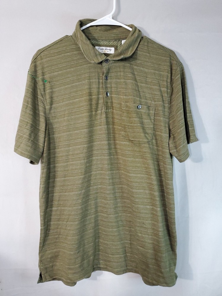 English Laundry Men's Large Polo Shirt Short Sleeve Collared with Front Pocket