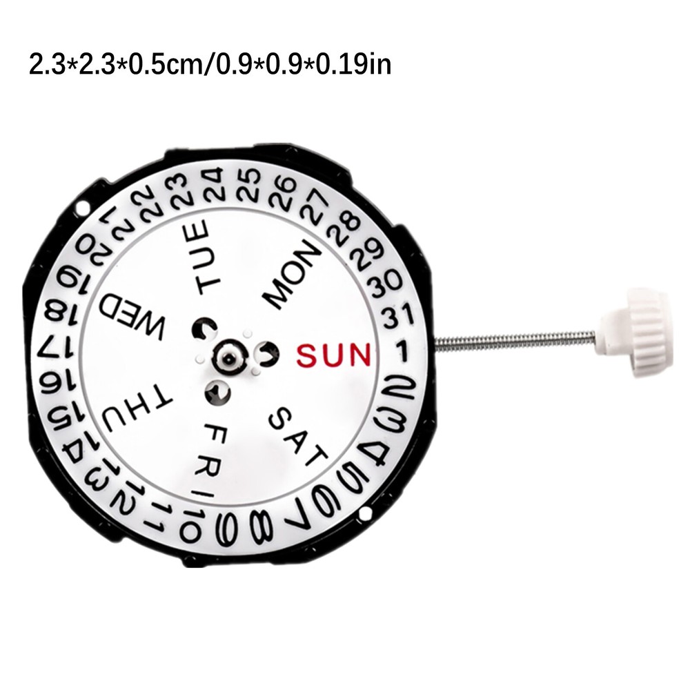 26mm Dual Calendar Day Date at 3 Replacement Quartz Movement for SL28 A Watch