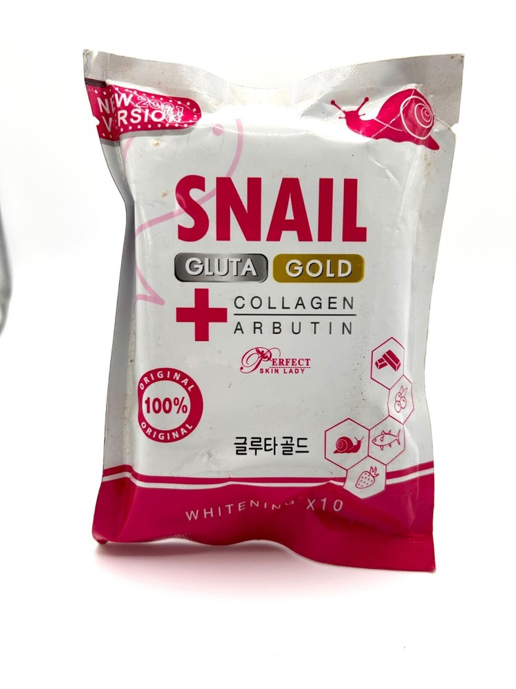 Snail Gluta Gold Collagen Arbutin Whitening Soap for Brightening and Revitalization