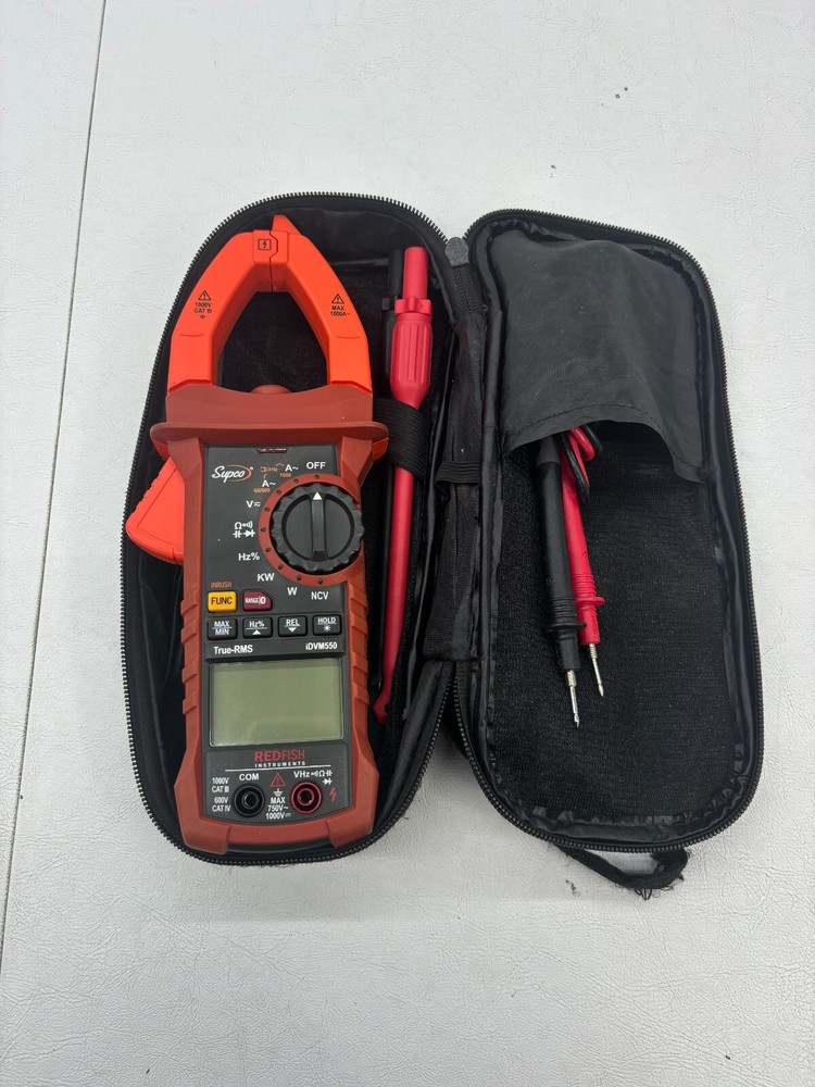 SUPCO IDVM550 True-RMS Wireless Digital Clamp Meter, up to 1000V, BT