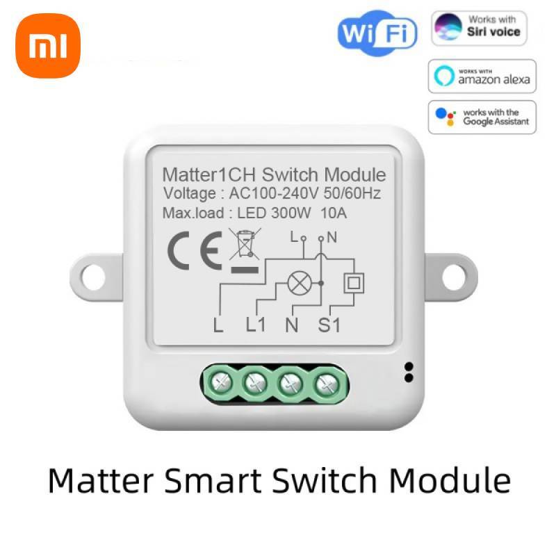 Wifi Smart Switch Module Matter Wireless Control Relay Breaker Home Autom