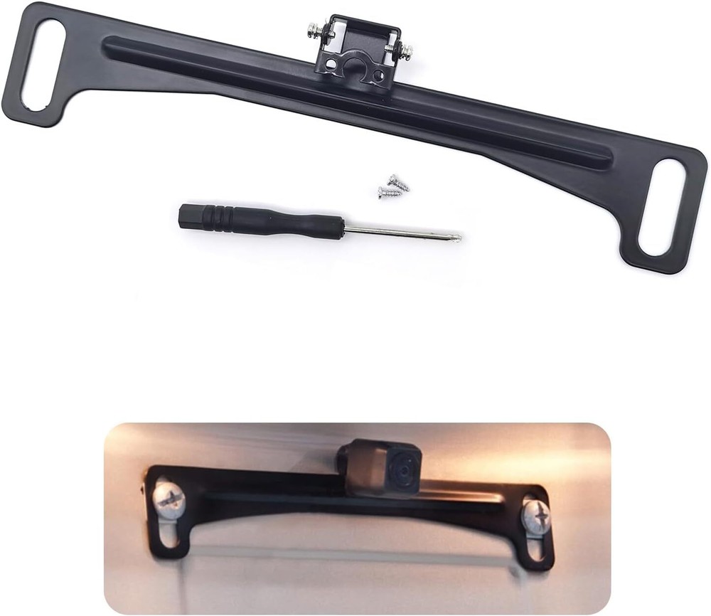 1PC Car US License Plate Holder with Rear Camera Bracket & Angle Adjustment