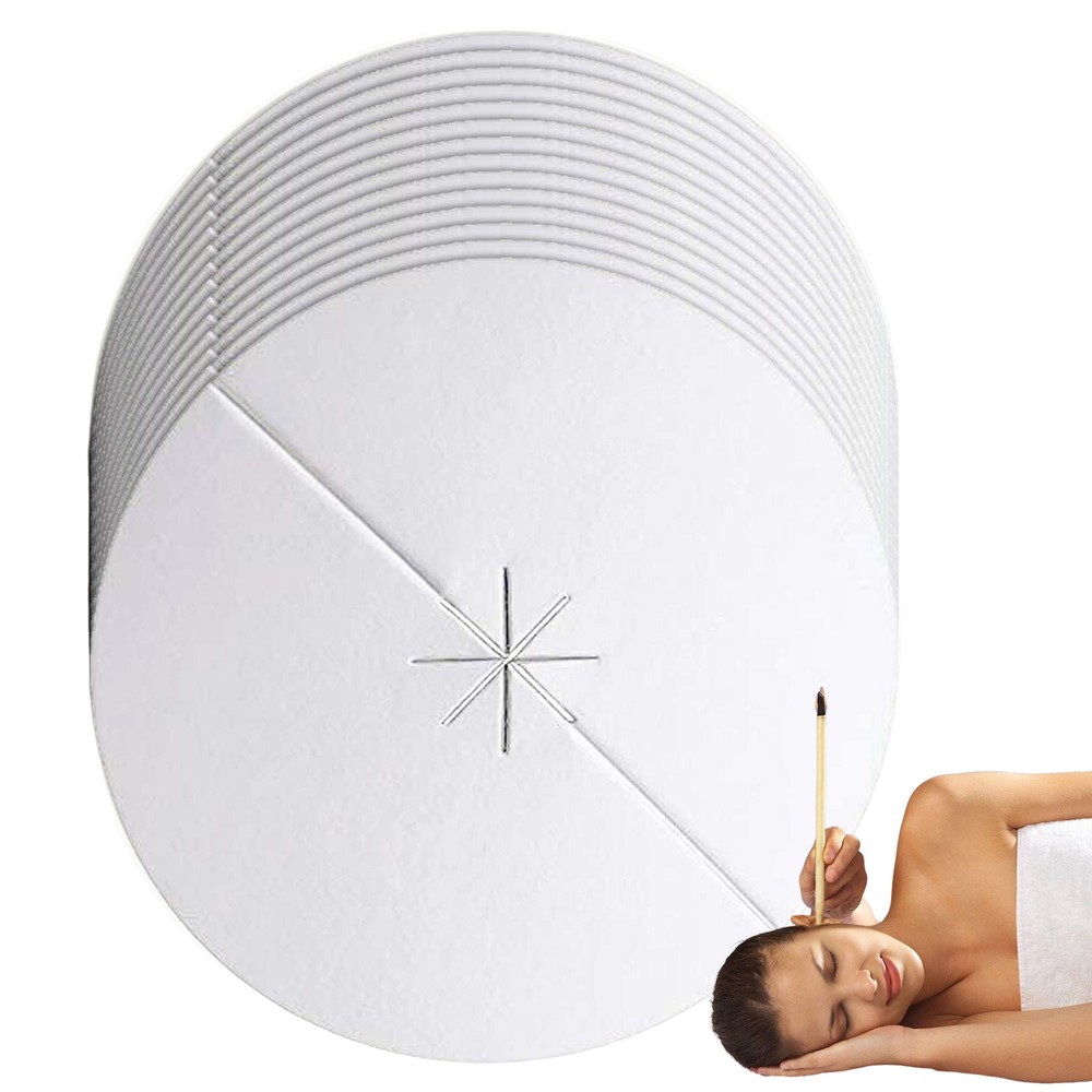 16x Ear Care Candle Plate, Ear Candles Not Included Ear Candling Protective Disk