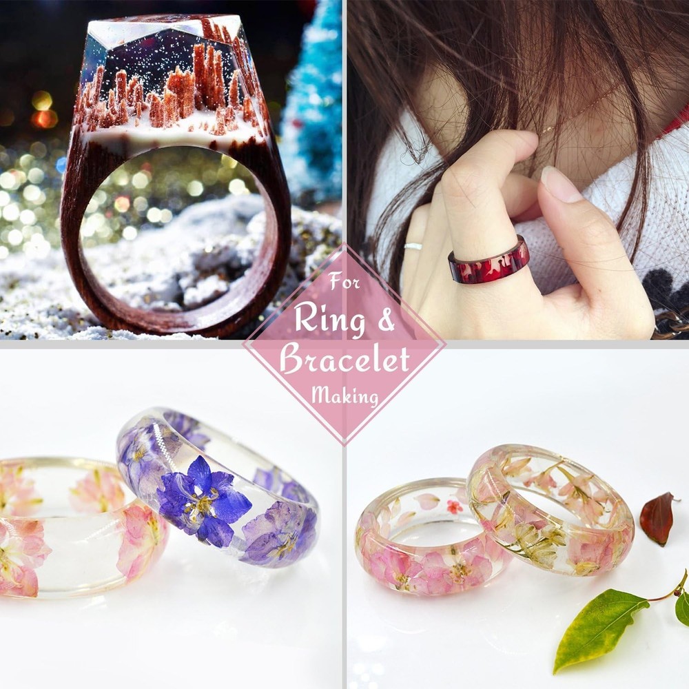 Upgraded 60g Crystal Clear UV Resin for Jewelry Making and Crafts