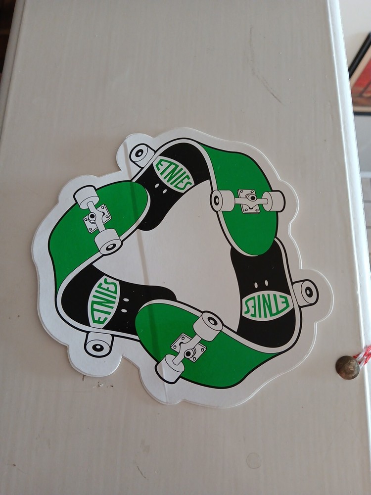 Vintage ETNIES Skateboard STICKER Old School Skate Nos 1980S NATAS