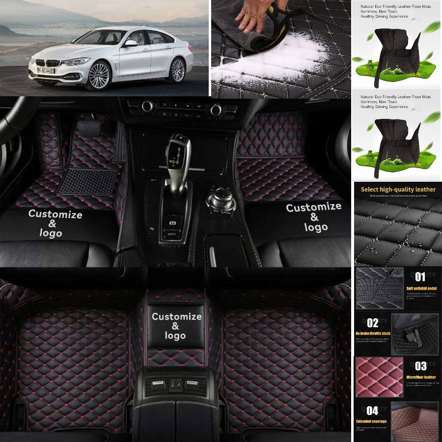 For BMW 4-series Car Floor Mats Custom Luxury Waterproof Auto Liners Carpets