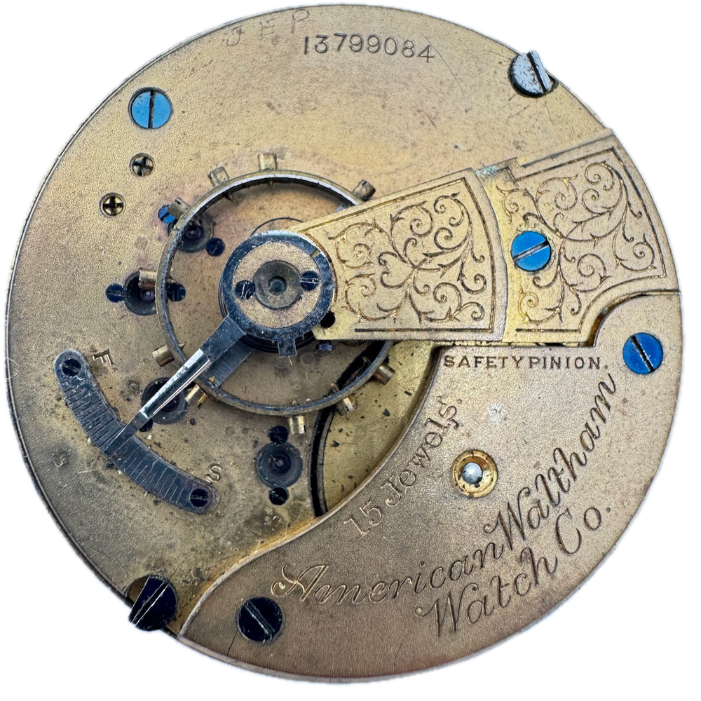 Antique 1883 Waltham 15 Jewel Mechanical Pocket Watch Movement 18s Model 81 USA