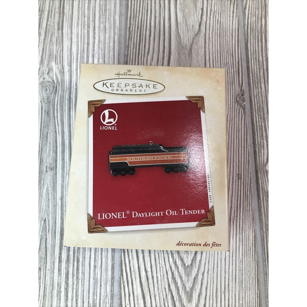 Christmas Ornament Daylight Oil Tender Lionel Train G3 Die Cast 2003 Hallmark