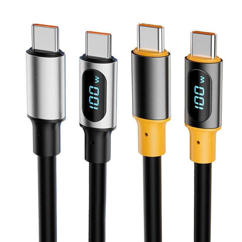 100W Fast Charging USB-C Cable with 480Mbps Data Transfer