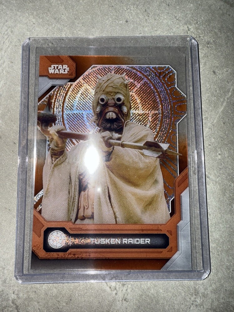 2024 Star Wars High Tek - Tusken Raider Orange Diffractor 01/25 NM FIRST PRINT
